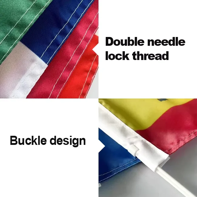 Manufacturers promotion products customized high quality all countries car window flag customized 30*45cm Kuwaiti car flag