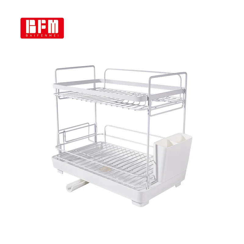 BFM 1991 кухонный двойной сливной стеллаж столешница с водосточной трубкой стеллаж для посуды и палочек для еды
