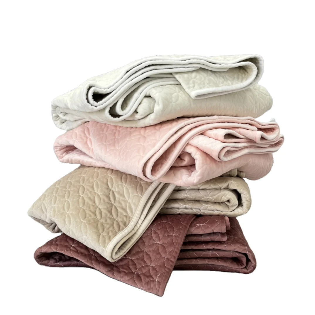 comfortable warm velvet coverlet