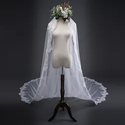 New design 3m Veil Wedding Bridal Veil Lace Trailing Wedding Veil