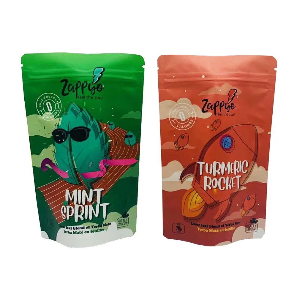 Bag Moisture Proof Stand up Bread Crumbs Spice Seasoning Packaging Zip Lock Plastic Food Biodegradable Heat Seal CPP Accept