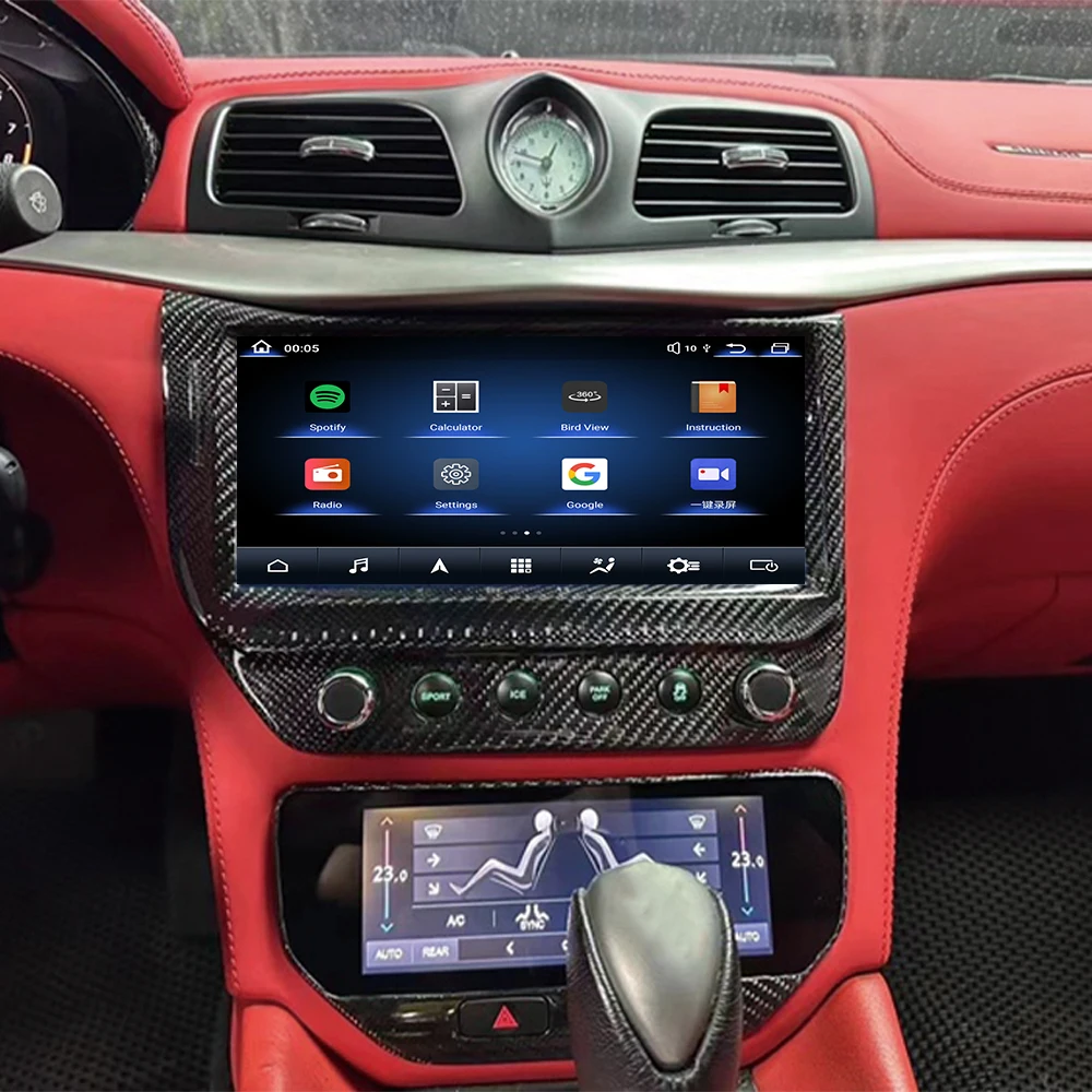 13 0 Android для Maserati GT 2013-2020 обновление до двухэкранного автомобильного мультимедийного плеера GPS-навигационное радио головное устройство Carplay