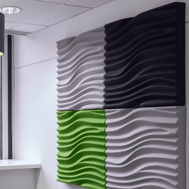 Modern Design 3D Polyester Fiber Wall Acoustic Panel Sound Absorbing Material for Hotel Use