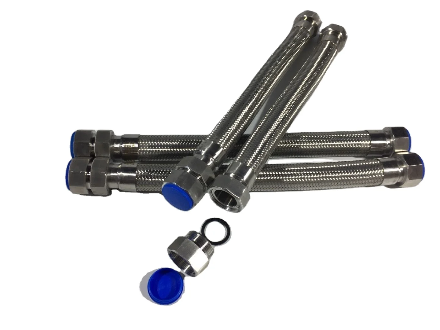 steel flexible pipe  flange joint braided flexible stainless steel braided hydraulic hose for gas steam oil petrol