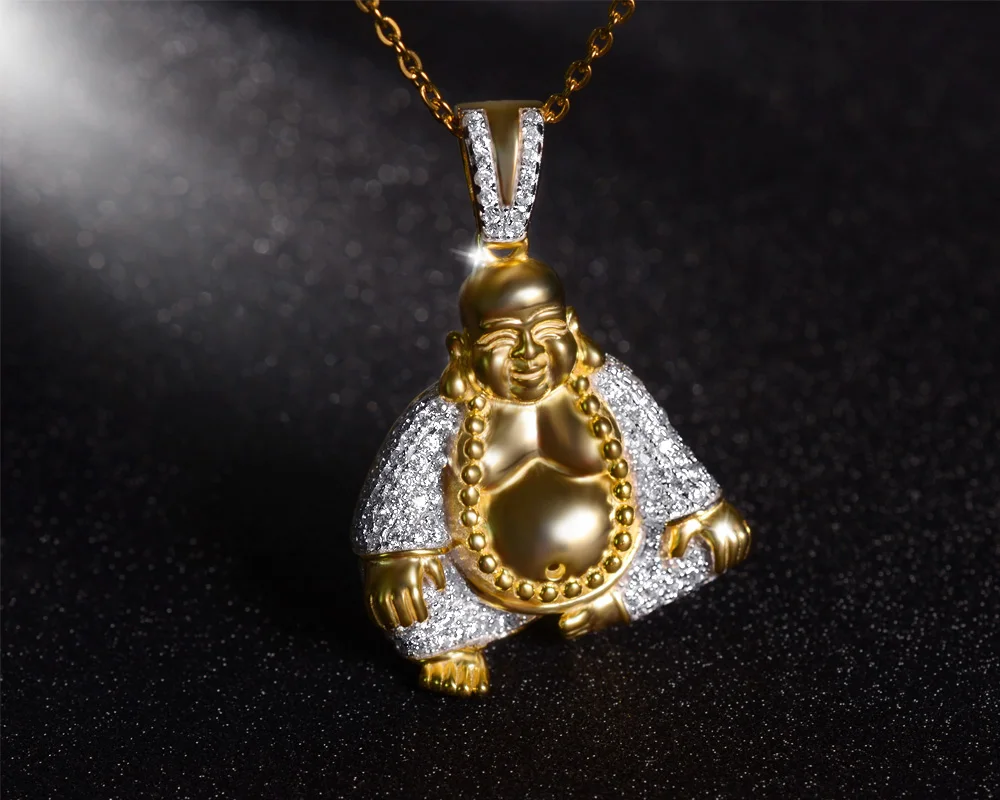 bocai buddha sterling silver 925 pendant budda necklace buddha pendant