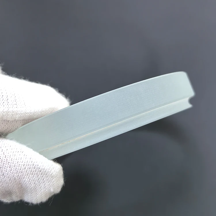 special groove level sight glass plate heat resistant borosilicate glass 3.3 step round lens