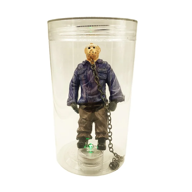 Лампа из смолы лампа фильма ужасов Хэллоуин фигурка светильник Jason Voorhees коллекционная водяная для домашнего декора