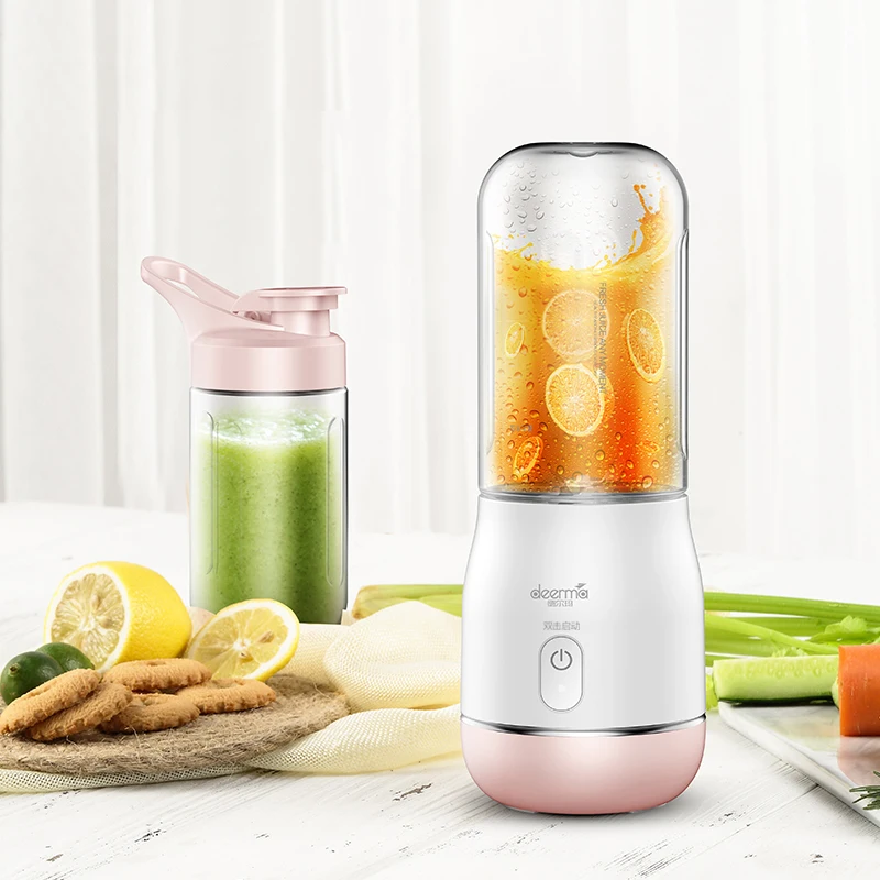 
Factory Direct High Quality Deerma 400ml Portable Wireless Juicer Blender for Fruits or Vegetable 