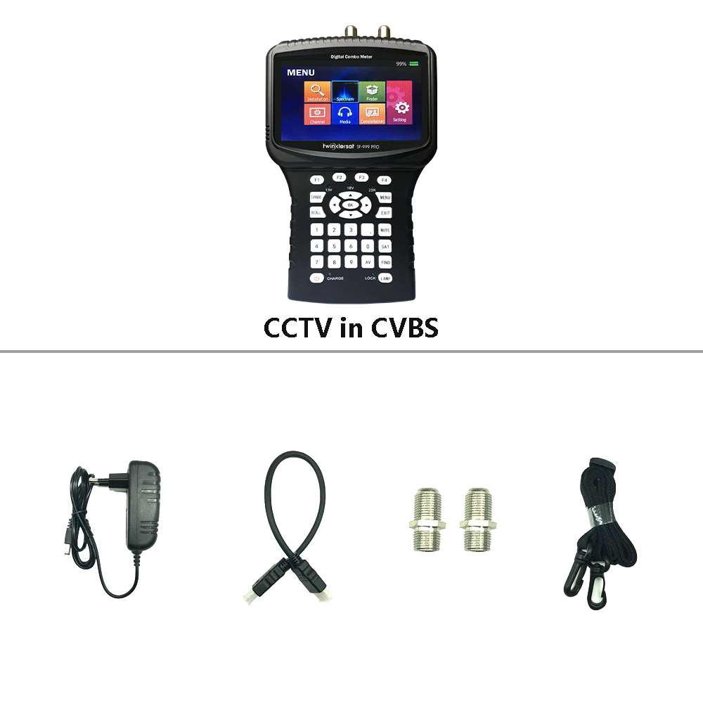 Twinkler SF-999 HD Combo Finder метр с 4 3 дюймов ЖК-экран Поддержка DVB-S2 DVB-T2 DVB-C анализатор спектра CCTV в