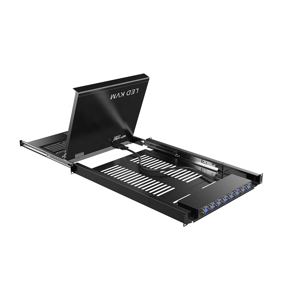 17' LED 16 Port Rack 1U Screen KVM Console