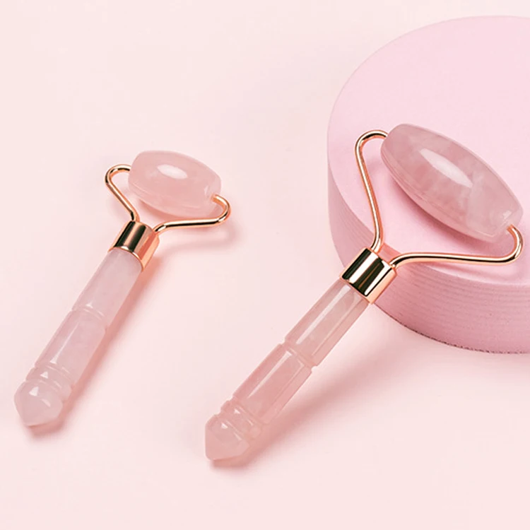 High Quality Natural Jade Slimming Face Massage Tool Single Head Facial Jade Roller Treat Eye Bags Anti-Aging Massage Therapy