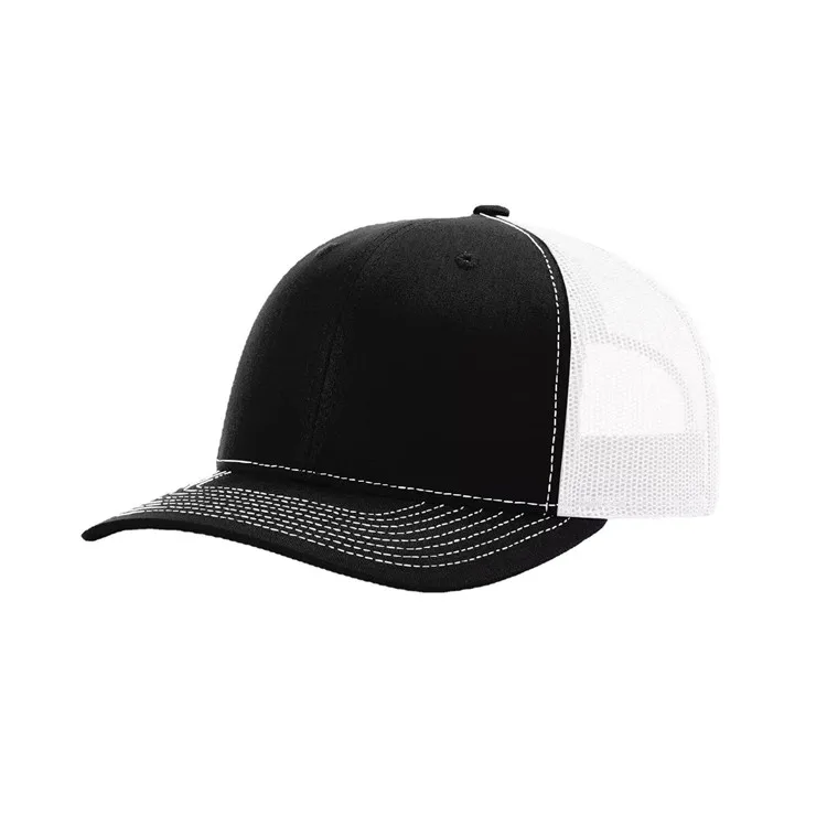 manufacturer golf gorras mesh 6 panel trukers cap  embroidery richardson 112 custom trucker hats