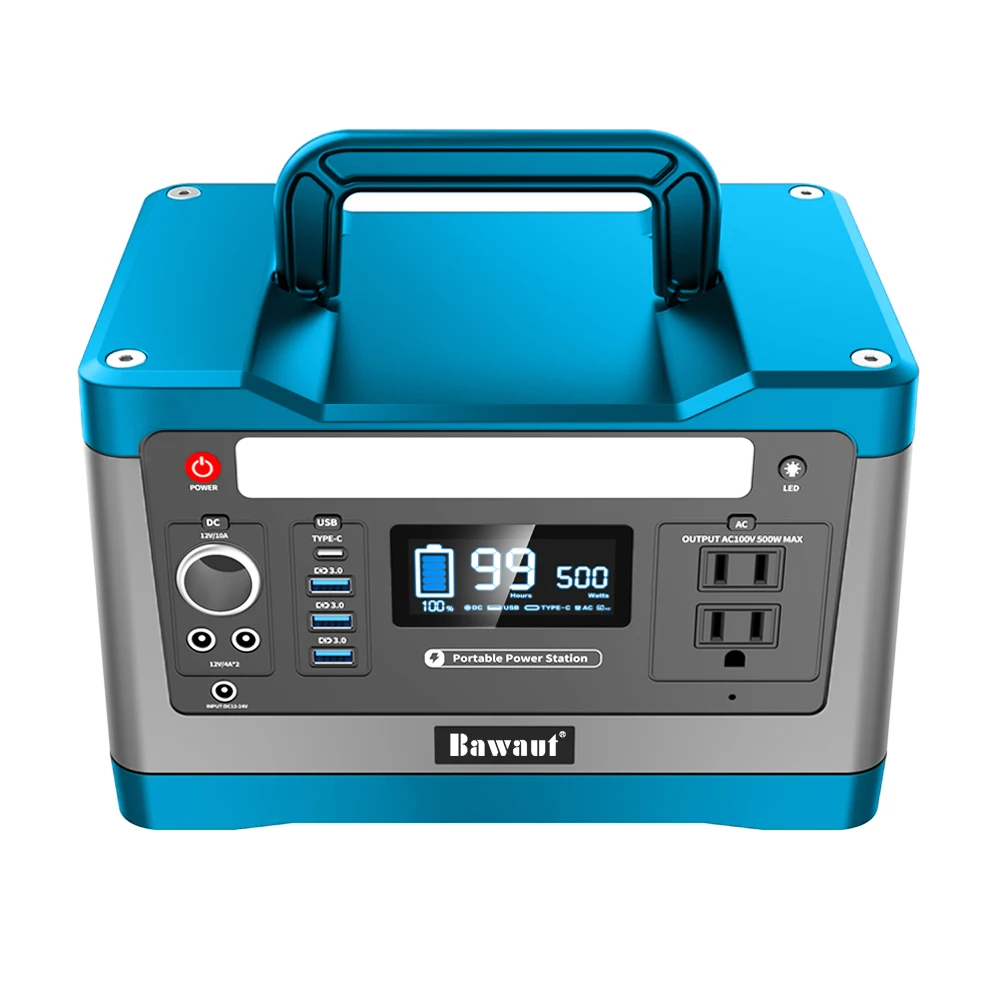 12 Volt Portable Lithium Power Pack 500W 168000mAh 110V For Camping Hiking Fishing Vr Tent Lamps Pump Laptop Lifepo4 Battery