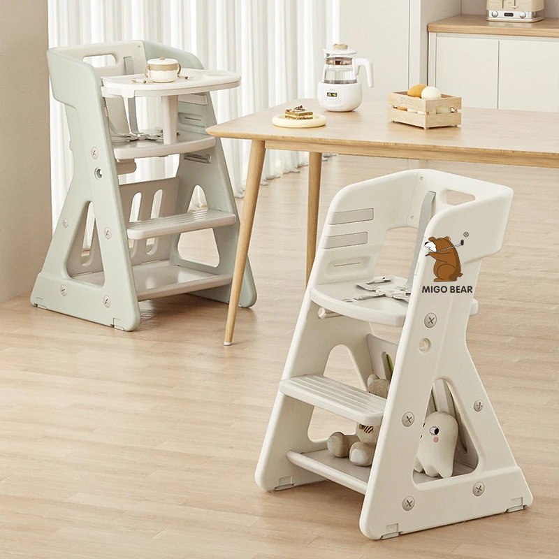 Migo Bear Multi-functional Baby Chair Children Dining Eating Dining High Chair Kids Study Baby feeding Chair Ages 1-12 Years