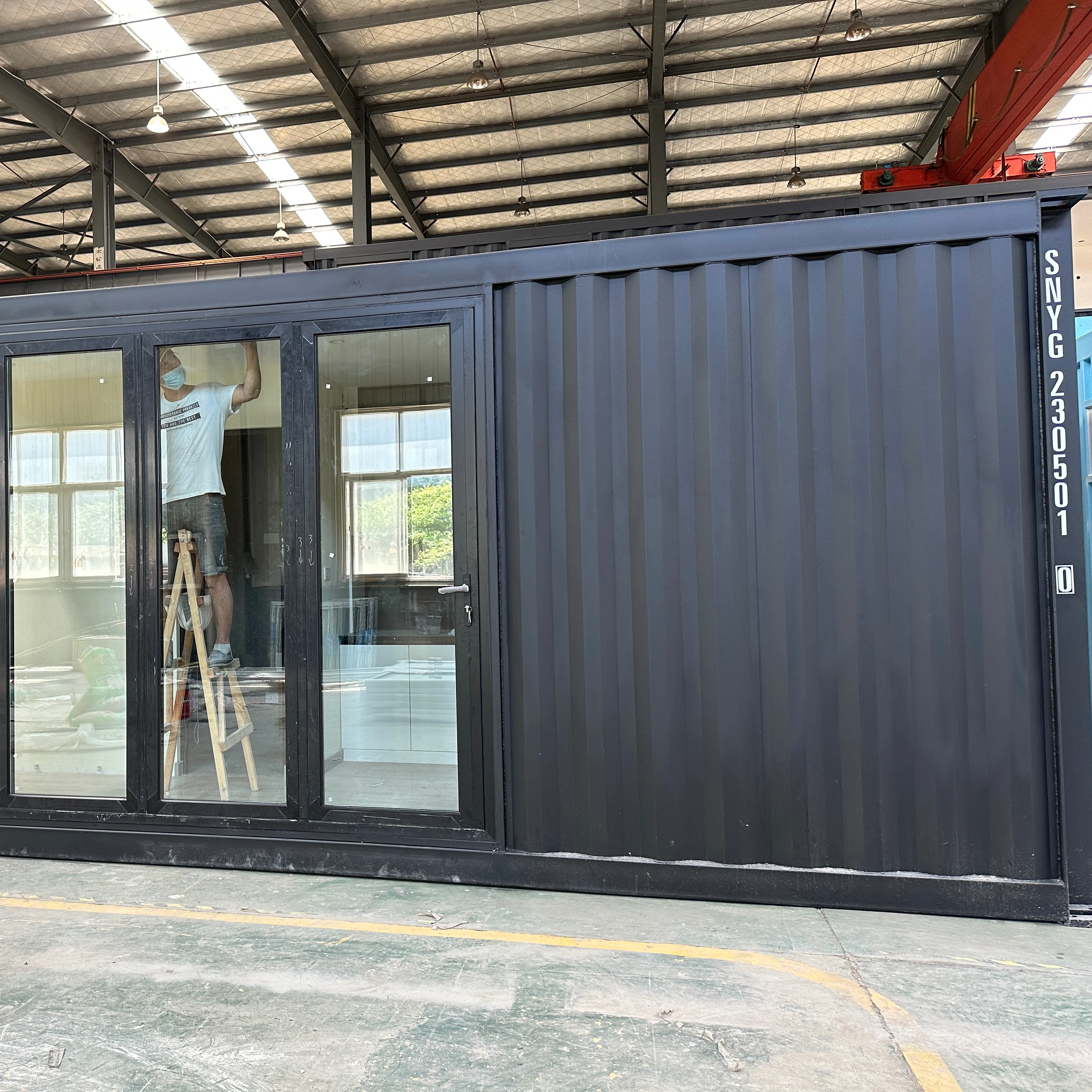 40FT Deluxe индивидуальный жилой контейнерный дом офис современный модифицированный сборный модульный