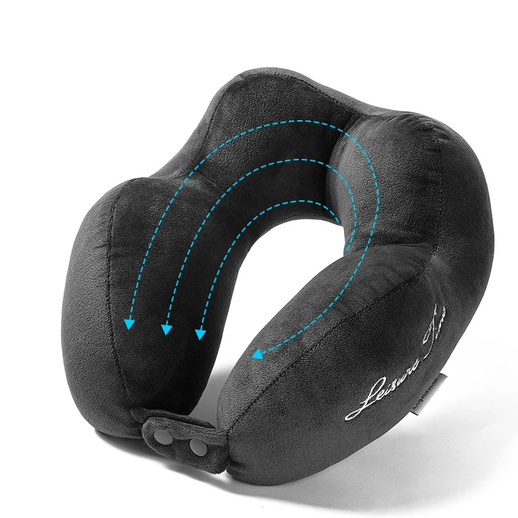 Customized Size U Shape Micro Beads Travel Neck Pillow for Airplanes