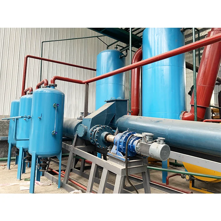 Continuous Waste Tyre Recycling Oil Distillation Plant Pyrolysis Machine