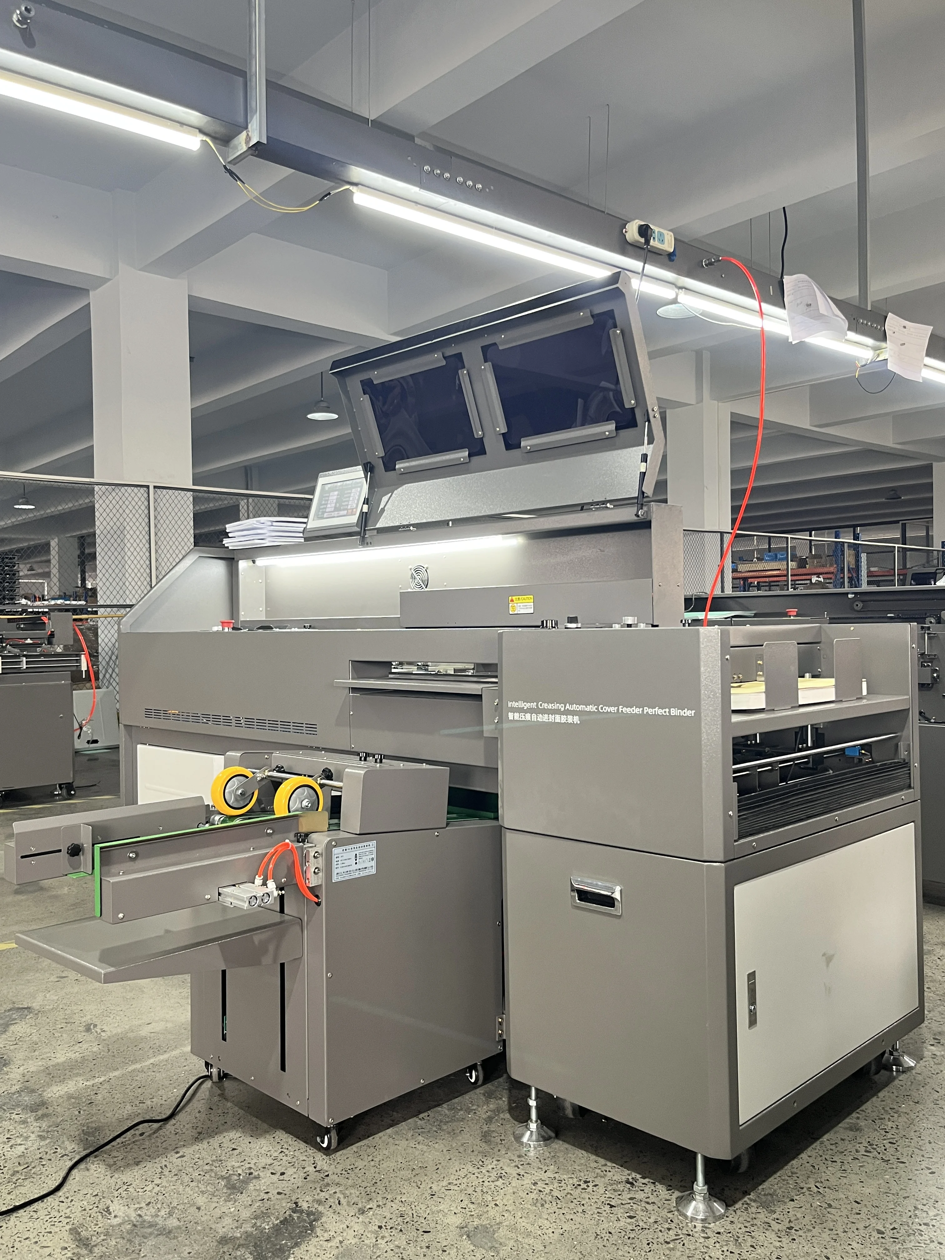 FRONT A2 New Design Intelligent glue binding machine with indentation and auto feed cover H3