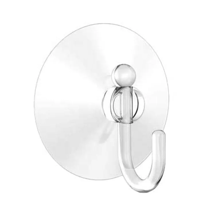 Крючки на присоске, пластиковые крючки с прочной прозрачной чашкой 2 дюйма, сверхпрочные Крючки для дома, кухни, ванной, стены, окна