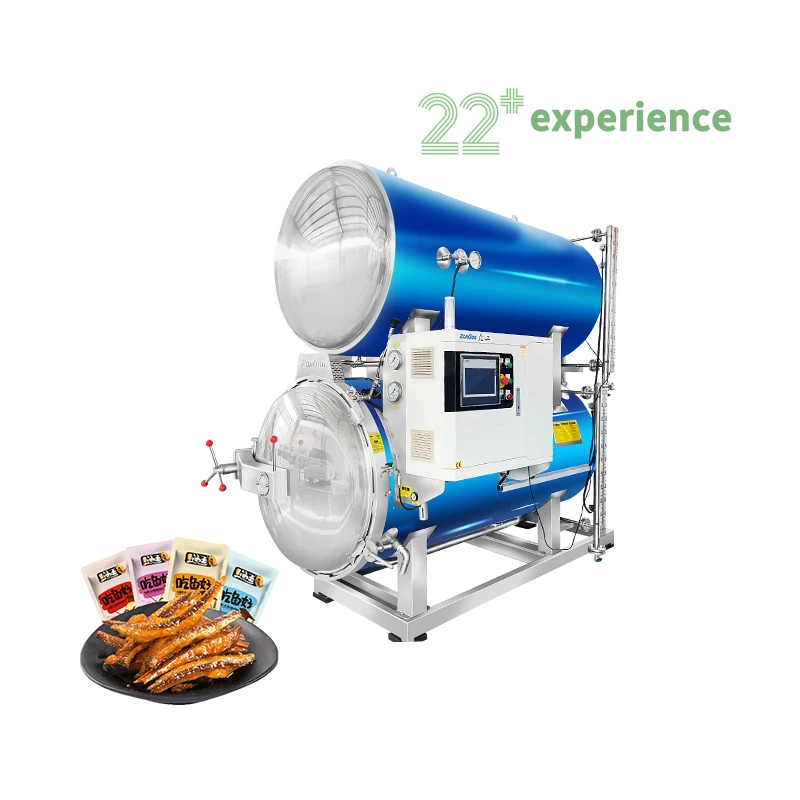 Full automatic large-package soft packing milk or meat food sterilizer autoclave  retort machine