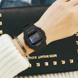 Hot Selling  Silicone  simple sports   Wrist Watch LED Clock  boy  Sport waterproof Digital  watch for kids