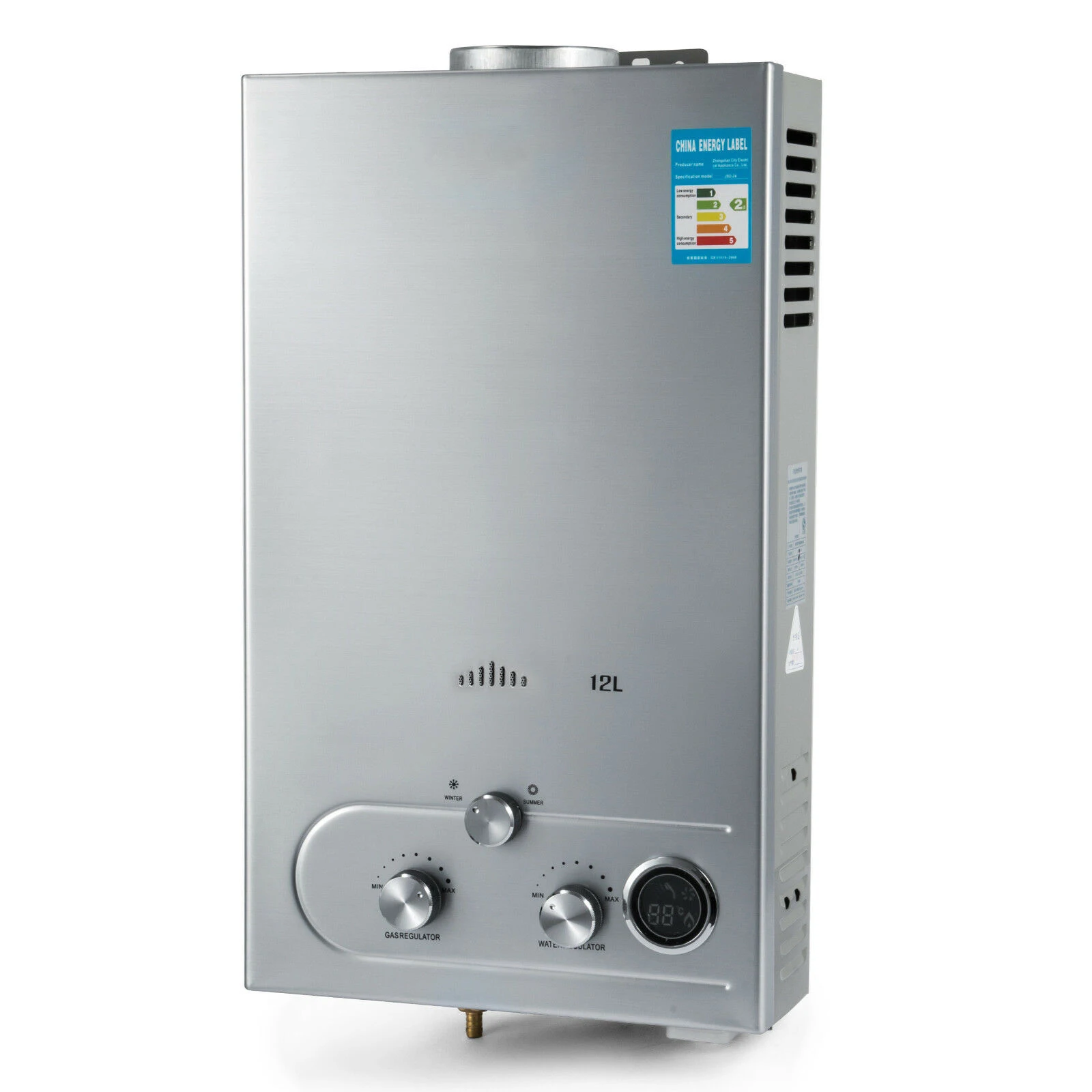 12L природного газа Tankless мгновенного горячей воды нагреватель Портативный сжиженного нефтяного для нагрева