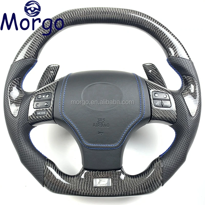 Car Steering Wheel Fit For Lexus IS 250 350 IS250 IS350 ISF 2008 2009 2010 2011 2012 2013 Carbon Fiber Steering Wheel Customized