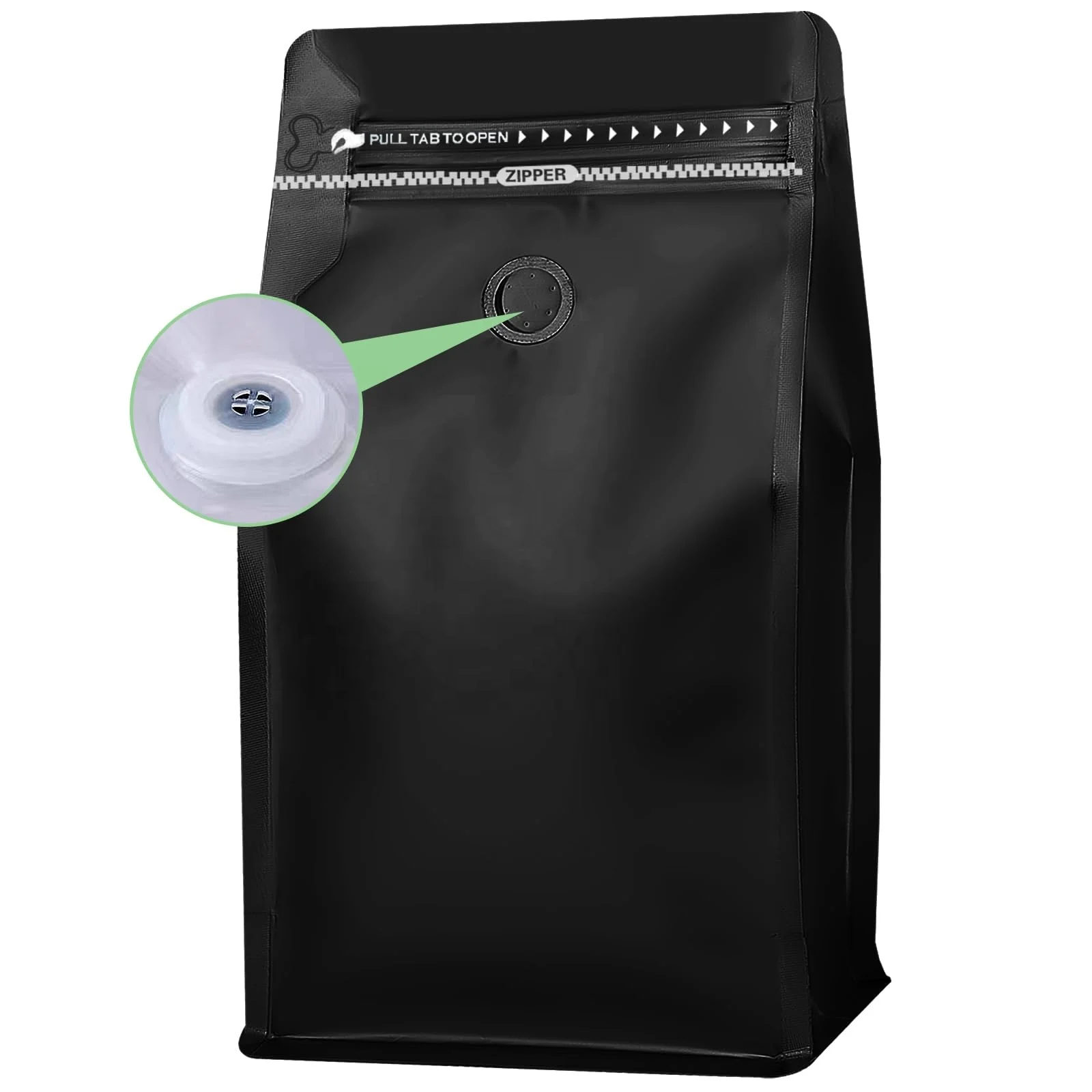 Оптовая продажа, Bolsa De Cafe, 250 г, 12 унций, пластиковые пакеты для кофе с плоским дном, упаковка с клапаном и молнией