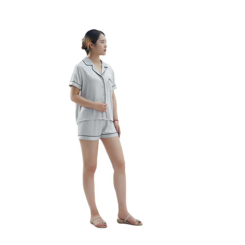 Manufacturer Recommend 300TC customized Short Pajamas with Bamboo Fiber