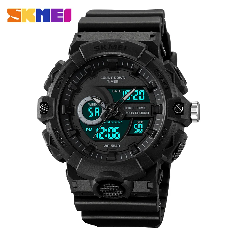 skmei 2225  waterproof men colorful outdoor digital analog sport watch outdoor