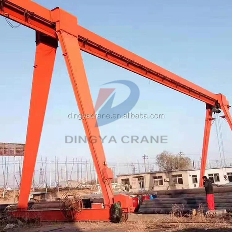 factory price straddle carrier single beam gantry crane steel plates 5ton 15ton 30ton 50ton remote control for gantry crane