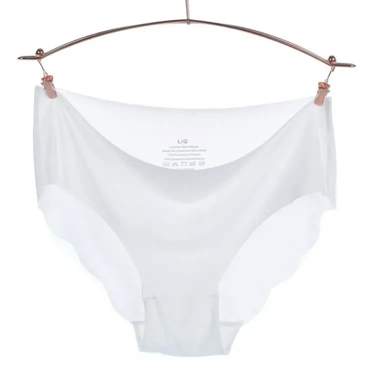 
Hot Selling Wholesale Sexy Traceless Seamless Underwear Ice Silk Briefs Girls Ladies Women Panties 