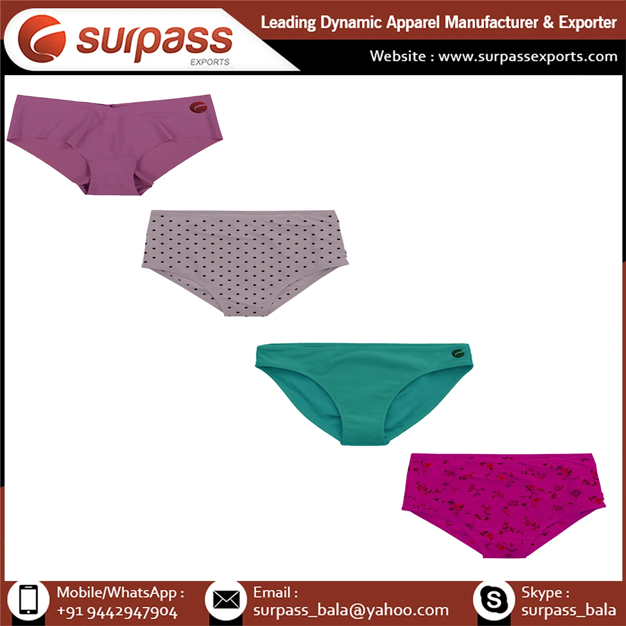 Women panties cotton underwear young girls sexy panties available