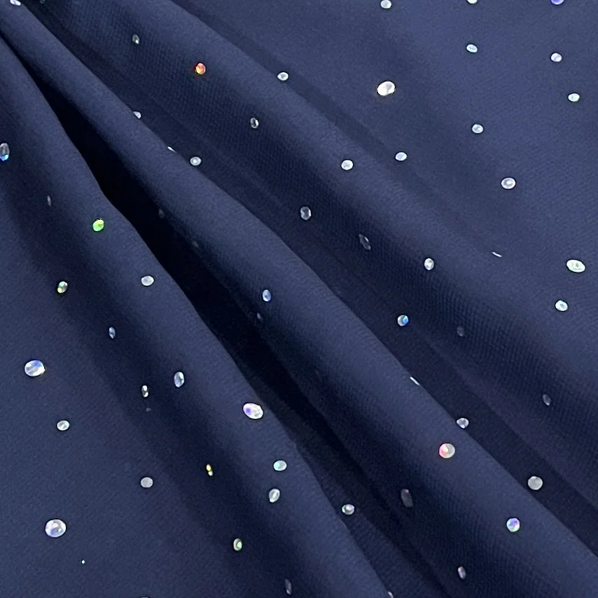 chiffon georgette gold sequin beaded fabric custom print luxury modal fabric for hijab