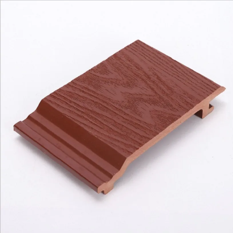 140*21mm 3D embossed  Waterproof UV-resistant wpc Wall Panel Outdoor Decoration Exterior composite wpc wall Cladding