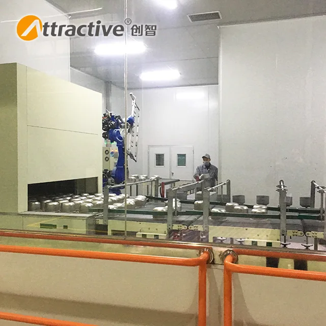EAC certification cookware enamel coating line electrostatic spraying production line oxidation coating line