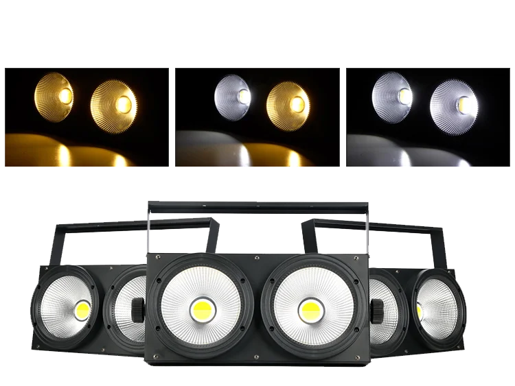 Hongrui Studio Tv Film Dmx Strobe Warm Cold White 2x100w 2 Eyes Led Audience Blinder Light 4x100w 4 Eyes Led Cob Blinder