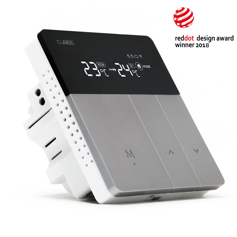 
Red Dot Design Award Alexa-Enabled Tuya WIFI HVAC Water Heating Wifi Thermostat 