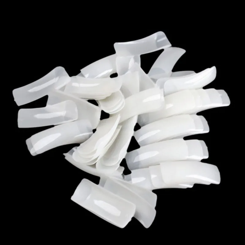 Half Cover Nail Tips Natural/Transparent/White 3 Colors Nail Art Finger Tips