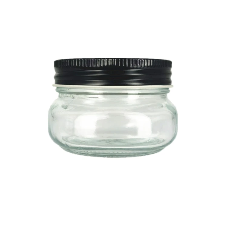 150ml small bottles food use sublimation glass jam mason jar caviar containers wholesale