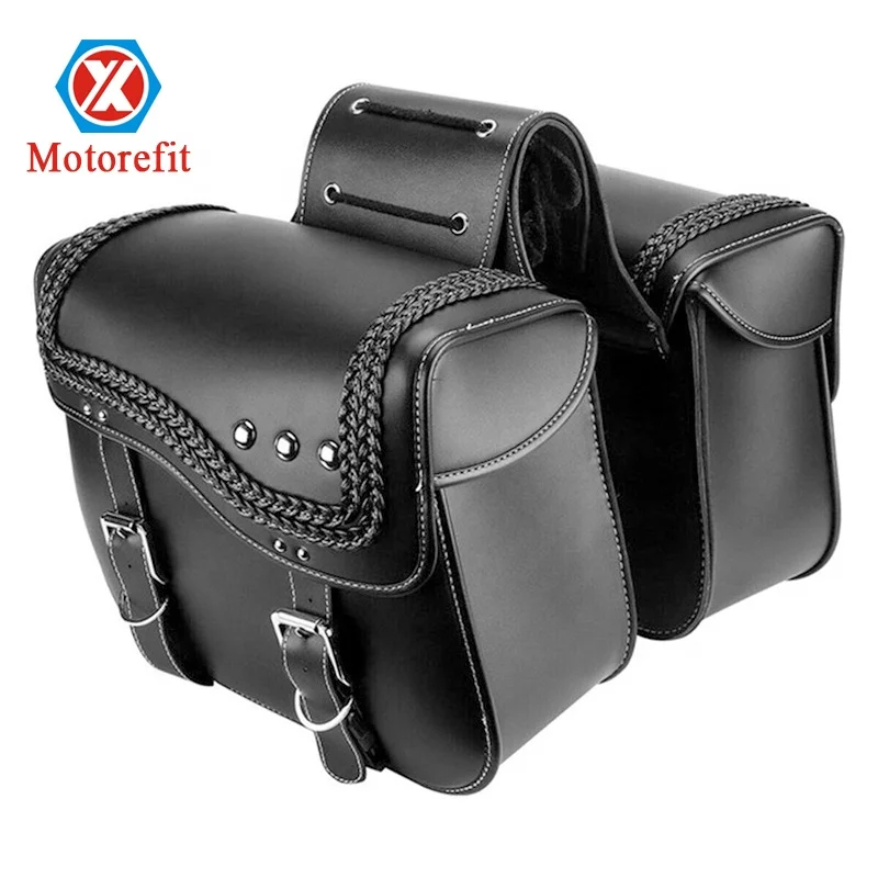 Мотоциклетные сумки Motorefit, черные Сумки из искусственной кожи для багажа, боковые сумки для инструментов для путешествий, Electra Glide Sportster 883 1200