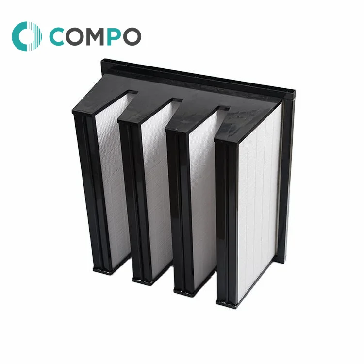 Industrial H13 Air Filter Manufacturer, V type Filter V bank filter