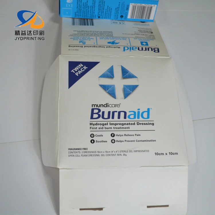 Small Colorful Printing Cardboard Custom Paper Packaging Box for Contact Lenses