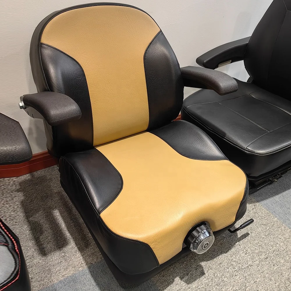 Low Profile PVC Mechanic Suspension Seat for John Deere Zero Turn Mowers Tractor Modified Car Seat with Mechanical Suspension