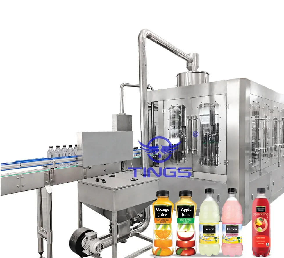 Plastic bottle 3 in 1 filling machine carbonated beverage soda water equipment production line system