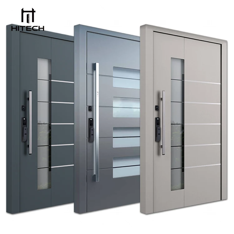 Hitech China exterior entrance stainless steel door 36 inch exterior pivot doors with smart lock