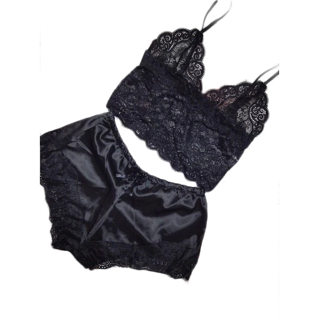 OEM ODM Plus Size 6Xl Intimate Apparel Lingerie Lace Sexy Hot Transparent Silk Underwear Sexy Women Set Babydoll