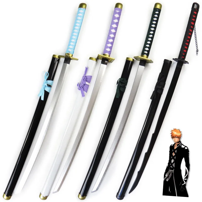 100CM Cosplay BLEACH Props Wooden Weapons Sword Anime Katana