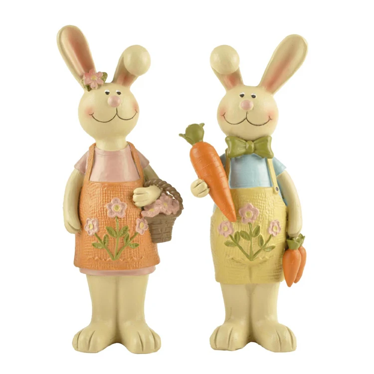 OEM gifts for guests favors holiday animal gifts wholesale centerpieces & table decorations resin Easter bunny