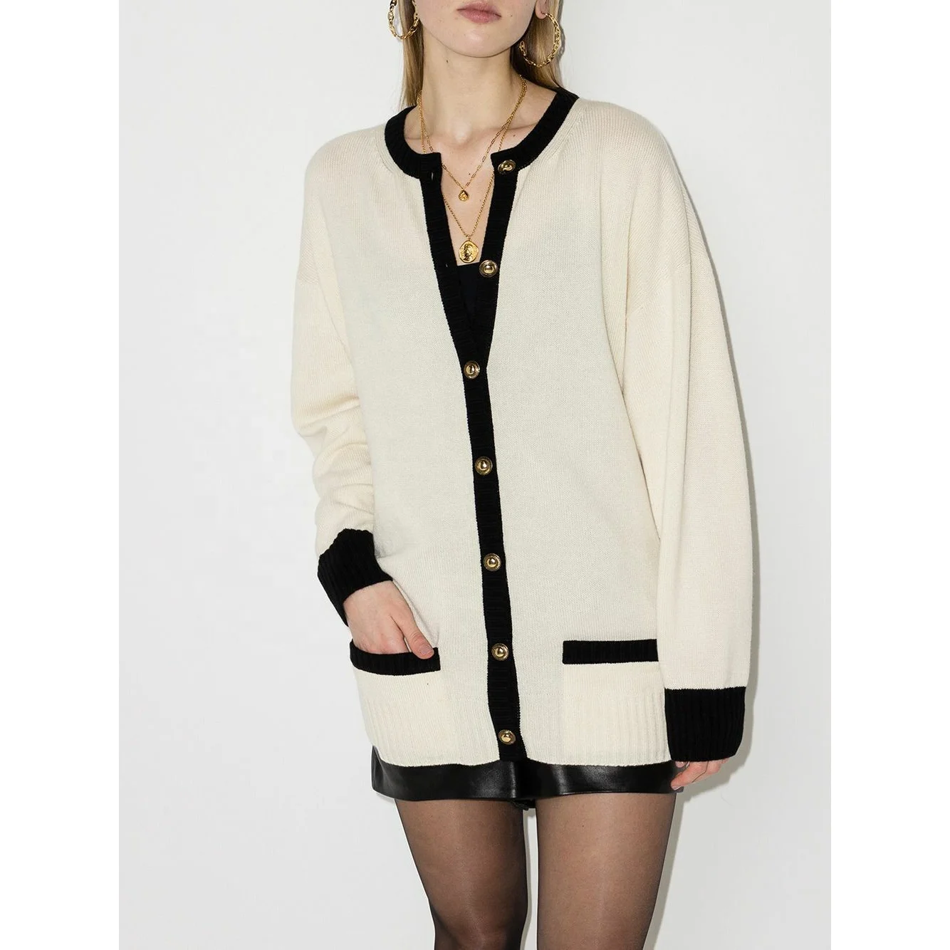 
OEM/ODM custom cashmere sweater button-up cashmere cardigan 